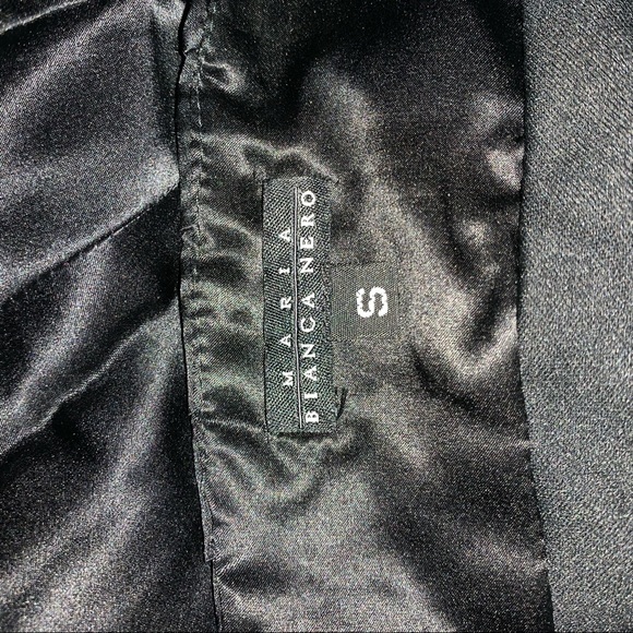 Maria Bianca Nero Black sm strapless dress floral - Picture 7 of 8